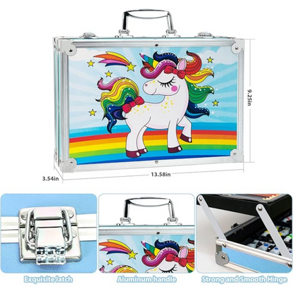 Set Arte Colores Pintura Dibujo Mega Maleta 145 Pcs