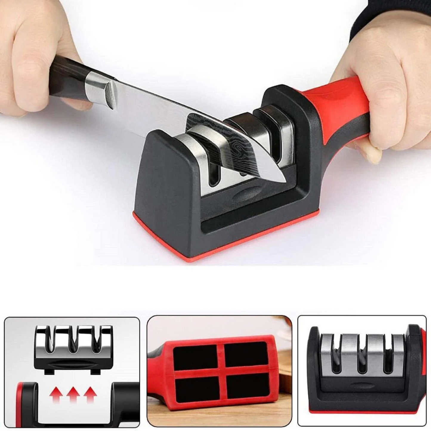 Afilador de cuchillos profesional de 4 fases