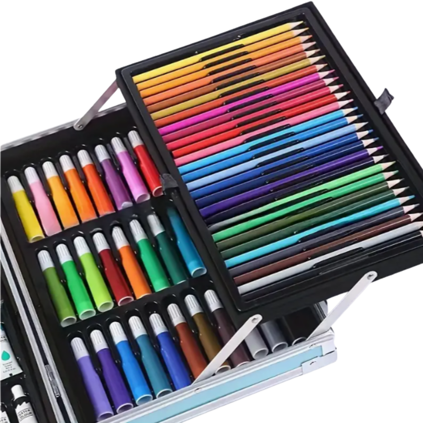 Set Arte Colores Pintura Dibujo Mega Maleta 145 Pcs
