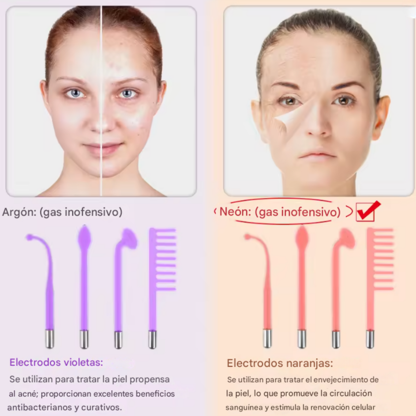 Limpiador Facial Alta Frecuencia Anti Edad