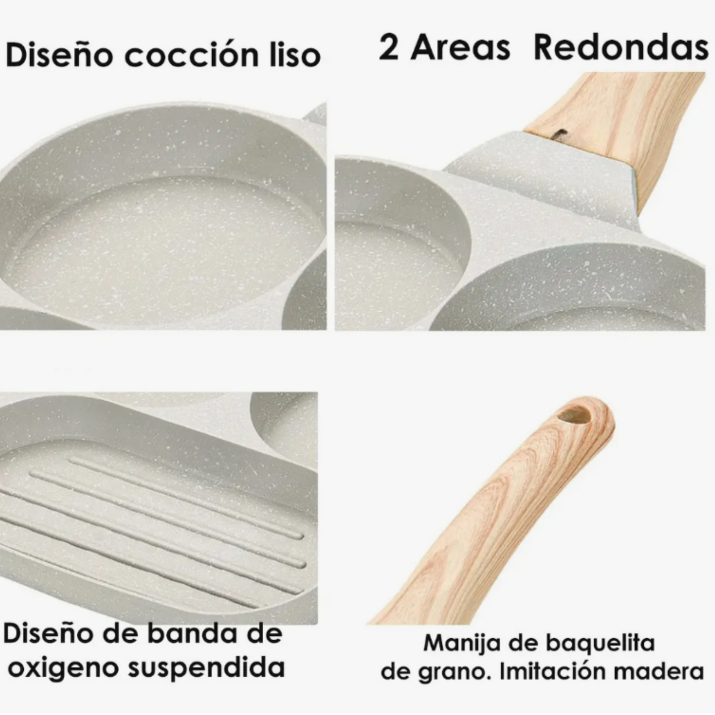 Mini Sartén Antiadherente 3 En 1