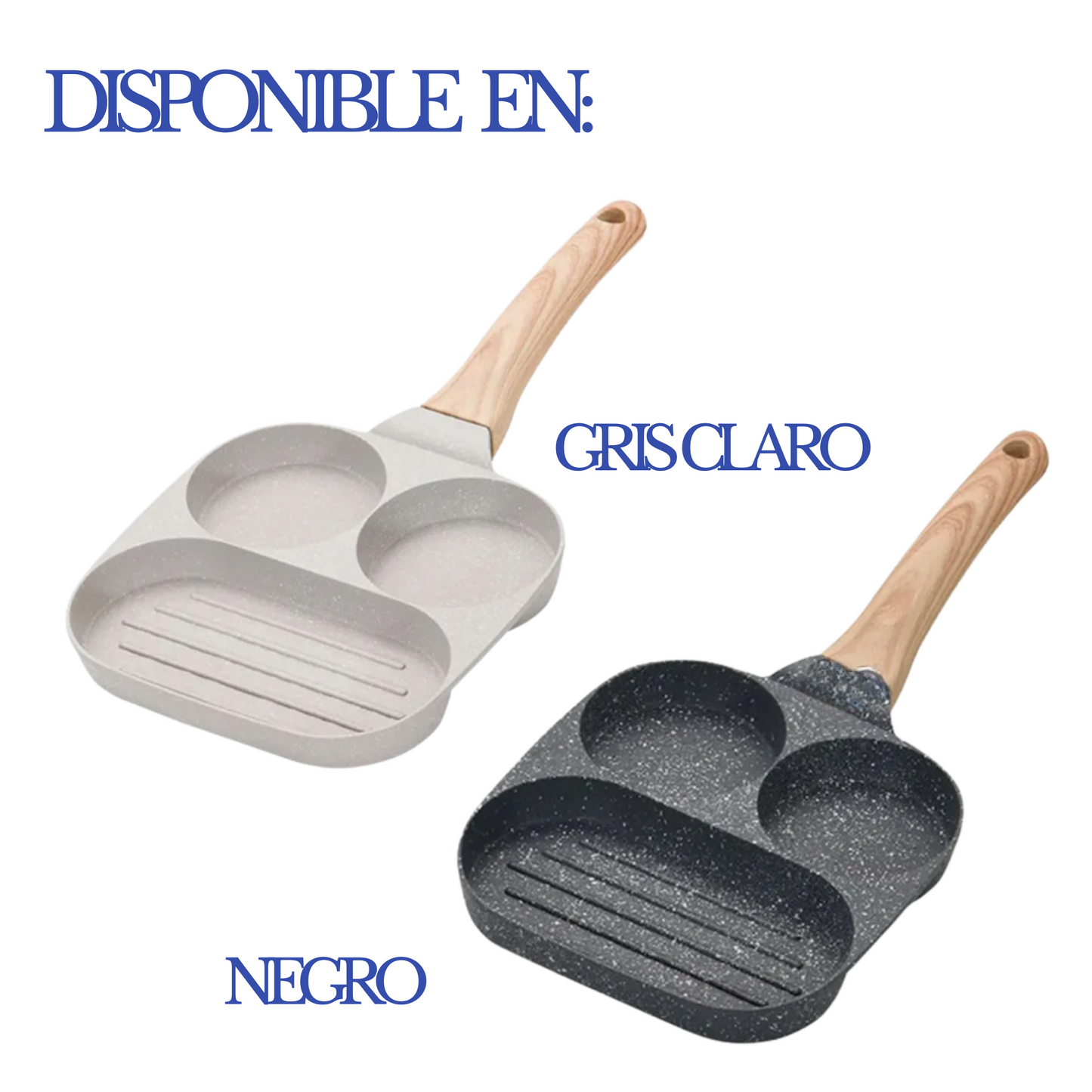 Mini Sartén Antiadherente 3 En 1