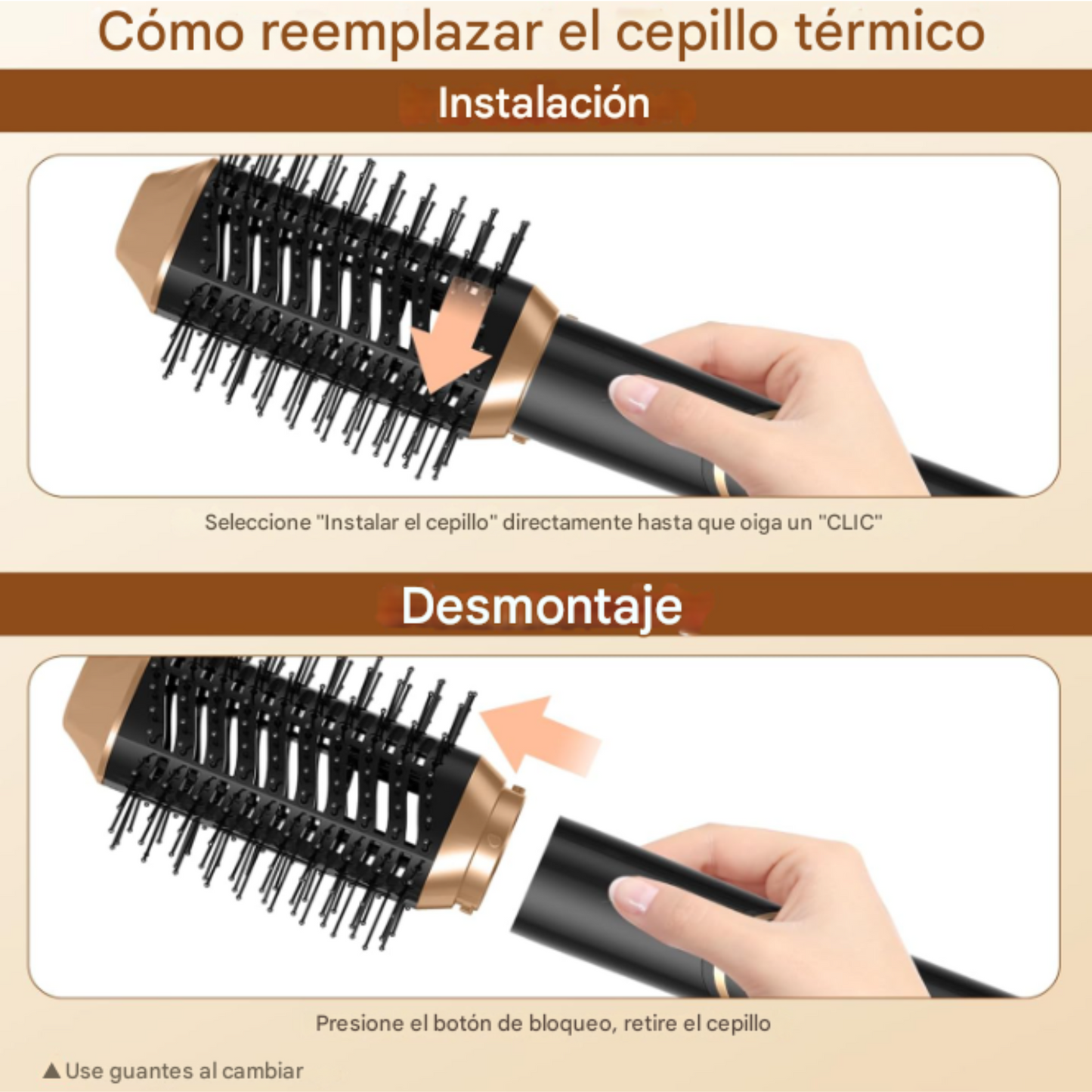 Cepillo secador Multifuncion 6 en 1