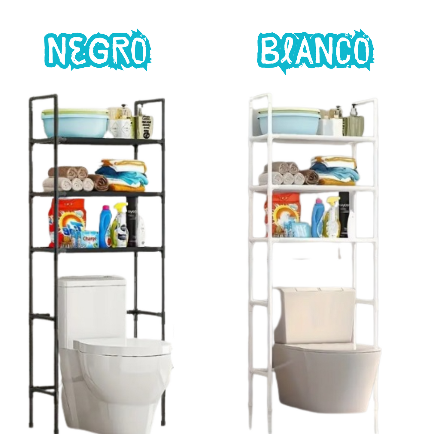 Mueble organizador de baño 3 niveles